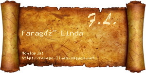 Faragó Linda névjegykártya
